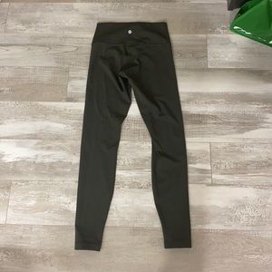 Lulu lemon olive green align leggings